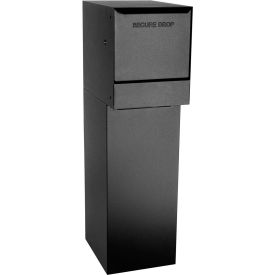 Thru-Wall Package Drop Vault Plus w/Bottom Hold Rear Access - Black