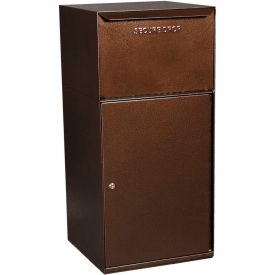 Collection Vault Mailbox and Parcel Drop - Free Standing, Front Access - Copper Vein
