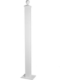 Side Mount/Above Ground Post for Weekend Away Vault - White