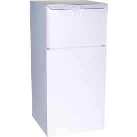 Deposit Vault Mailbox and Parcel Drop - Free Standing - Rear Access - White