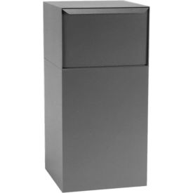 Deposit Vault Mailbox and Parcel Drop - Free Standing - Rear Access - Gray
