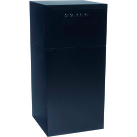 Deposit Vault Mailbox and Parcel Drop - Free Standing - Rear Access - Black
