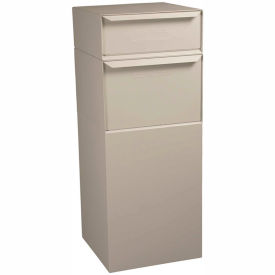 Full Service Vault Mailbox and Parcel Drop - Rear Access - Sand