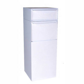 Full Service Vault Mailbox and Parcel Drop - USPS Approved - Rear Access - White