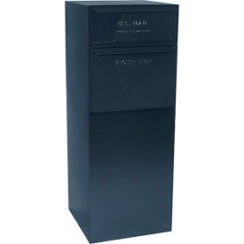 Full Service Vault Mailbox and Parcel Drop - USPS Approved - Rear Access - Black