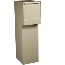 Thru-Wall Package Drop Vault Plus w/Bottom Hold Rear Access - Sand