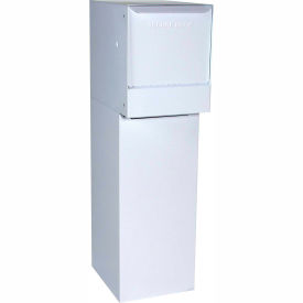 Thru-Wall Package Drop Vault Plus w/Bottom Hold Rear Access - White