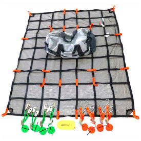 Ultimate Truck Cargo Net Tie Down Kit W/ Debris Liner, 83" x 65"