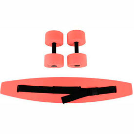 Standard Aquatic Exercise Kit (Jogger Belt, Hand Bars), Large, Red
