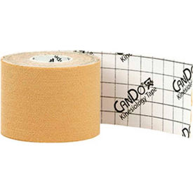 Kinesiology Tape, 2" x 16.5 ft., Beige, Latex-Free, Case of 10 Rolls