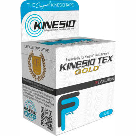 Kinesiology Tape, 2" x 5.5 yds, Blue, 6 Rolls