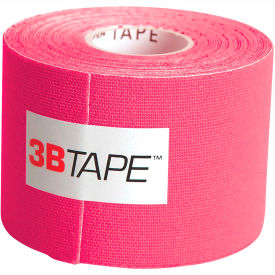 Kinesiology Tape, 2" x 16.5 ft., Pink, Latex-Free, 1 Roll