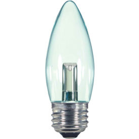 1W LED Decorative Torpedo Bulb Medium Base Clear 2700K