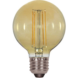4.5W G25 Filament LED Amber Medium Base 2200K