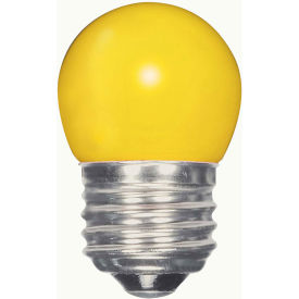 1.2W LED S11 Night Light Bulb Medium Base Ceramic Yellow