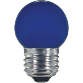 1.2W LED S11 Night Light Bulb Medium Base Ceramic Blue
