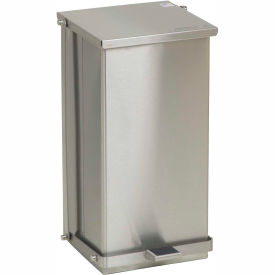 Stainless Steel Step-On Can, 32 Quart