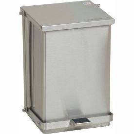 Stainless Steel Step-On Can, 24 Quart