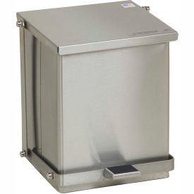 Stainless Steel Step-On Can, 16 Quart