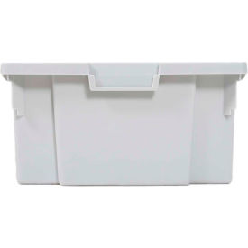 6"H Tote for Mobile Bin Carts - 16-3/4"L x 12-1/4"W x 6"H - Pkg Qty 8, Gray