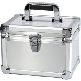 Executive Aluminum Storage Case - 11"L x 8-1/2"W x 7-3/4"H Silver