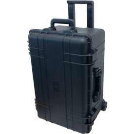 Cape Buffalo Waterproof Utility Wheeled Case - 24-5/8"L x 16-1/2"W x 13-3/8"H Black
