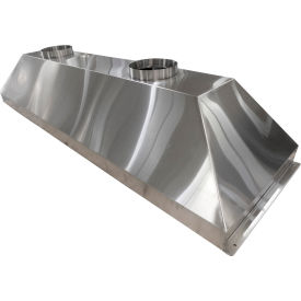 Wall Canopy Hood, Stainless Steel, 96"W x 30"D x 18"H