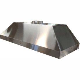 Wall Canopy Hood, Stainless Steel, 48"W x 30"D x 18"H