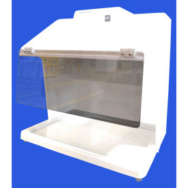 Clear Hinged Safety Shield, Fits Vented Table Top Hood Workstation
