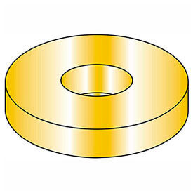 5/16" Flat Washer - USS - 3/8" I.D. - .064/.08" Thick - Steel - Yellow Zinc - Grade 8 - Pkg of 100