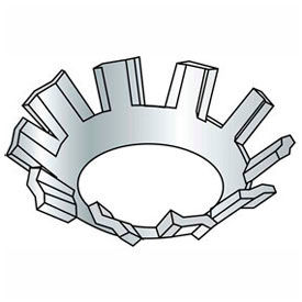 External Tooth Countersunk Lock Washer - .177/.167" I.D. - Steel - Zinc - Grade 2 - 100 Pk