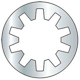 Internal Tooth Lock Washer - Grade 2 - Steel - Zinc - Pkg of 100