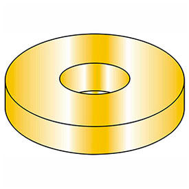 3/8" Flat Washer - SAE - 13/32" I.D. - Steel - Yellow Zinc - Grade 8 - Pkg of 100