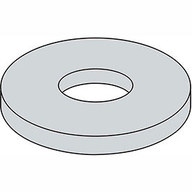 1/4" x 2" Fender Washer - .285" I.D. - .047/.08" Thick - Steel - Zinc Plated - Grade 2