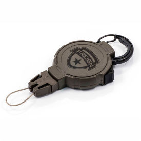 Hunting Retractable Gear Tether - Large 48"Extention OD Green Carabiner
