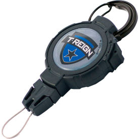 Fishing Retractable Gear Tether - Large 48" Extention Black Carabiner
