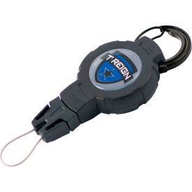 Fishing Retractable Gear Tether - Medium 36" Extention Black Carabiner