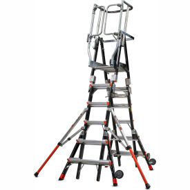 Compact Safety Cage Ladder, 6-10' Type 1AA