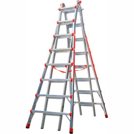 Aluminum SkyScraper Telescoping Step Ladder, 15' Type 1A
