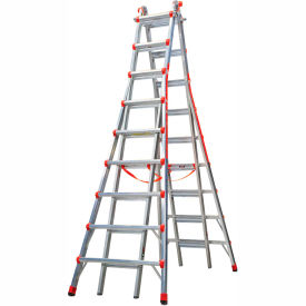 Aluminum SkyScraper Telescoping Step Ladder, 17' Type 1A