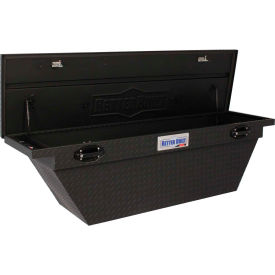 Aluminum 63" Crossover Truck Box, Single Lid Low-Pro Wedge Matte Black - 79211104