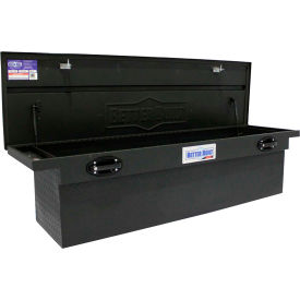 SEC Aluminum 70" Crossover Truck Box, Single Lid Low-Pro Deep Matte Black