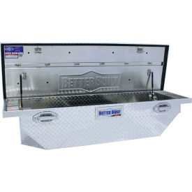 Aluminum 63" Crossover Truck Box, Single Lid Low-Pro Wedge