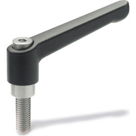 10N32A08K Zinc Die-Cast Adjustable Lever With Stainless Steel Components M10 x 32mm Stud