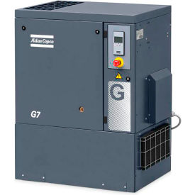 15 HP Rotary Screw Compressor, Tankless, 125 PSI, 53.8 CFM, 3-Phase 208-230/460V