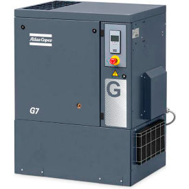 15 HP Rotary Screw Compressor, Tankless, 125 PSI, 53.8 CFM, 3-Phase 208-230/460V