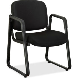 Black Fabric Guest Chair - Black