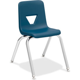 16" Stacking Student Chair - Navy - 4/Pack