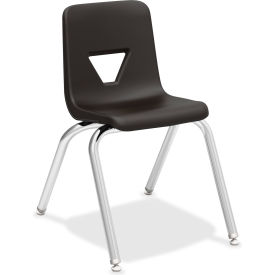 16" Stacking Student Chair - Black - 4/Pack