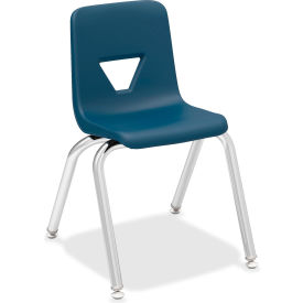 14" Stacking Student Chair - Navy - 4/Pack